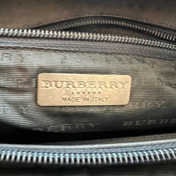 Burberry Coated Canvas Check Handle Bag - Picture 13 of 15